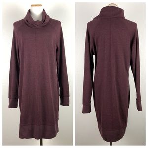 WOOLRICH Fairmont Waffle Dress Cowl Neck
